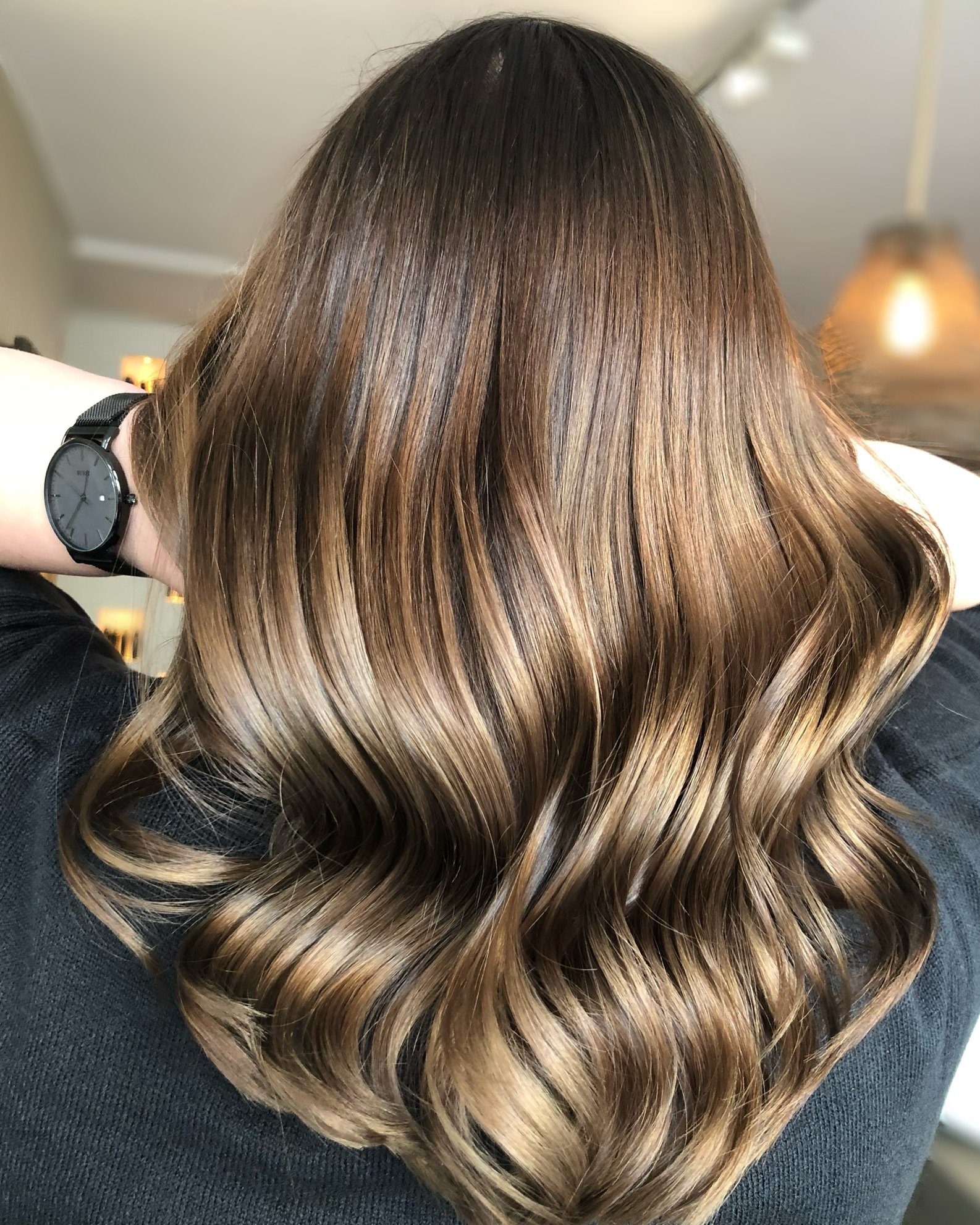 Braune Balayage
